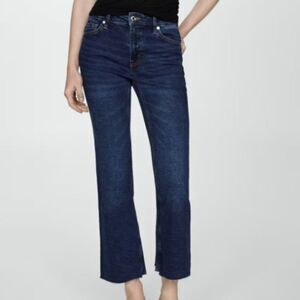 Women's Dark Blue Straight-Leg Jeans